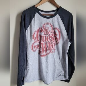 Control Mens Size XXL The Guess Who Band Tee Jersey Gray Red Spellout